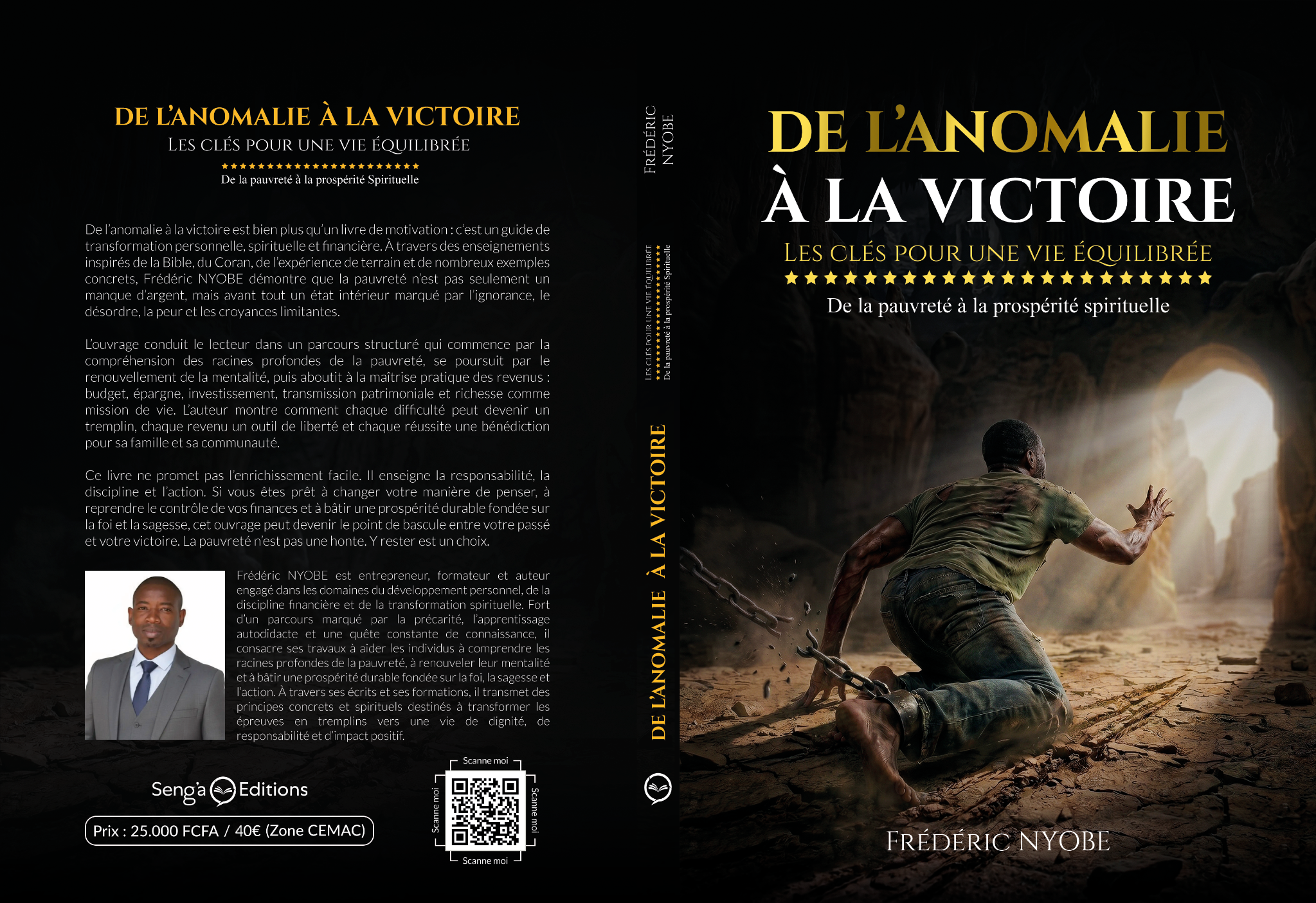 Couverture complète du livre De l'Anomalie à la Victoire : quatrième de couverture, tranche et première de couverture